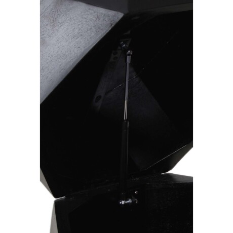 MESA AUXILIAR DE LIVING MADERA NEGRO POLIEDRO