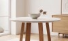 Mesa de Comedor 1.0 Redonda Linea Manhattan Blanco/Natural Mesa de Comedor 1.0 Redonda Linea Manhattan Blanco/Natural