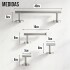Set Accesorios De Baño Juego De 4 Piezas De Acero Inoxidable Percha Organizador Imback Color Plateado Set Accesorios De Baño Juego De 4 Piezas De Acero Inoxidable Percha Organizador Imback Color Plateado