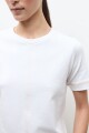 Remera con pespuntes blanco