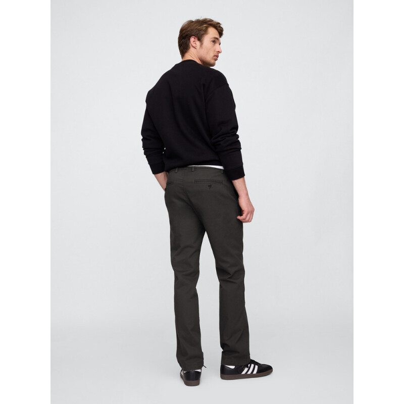 V-ESSENTIAL KHAKI STRAIGHT FIT SOFT BLACK V2