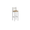 Desayunador 4 Bancos Cocina Comedor Madera Blanco Desayunador 4 Bancos Cocina Comedor Madera Blanco