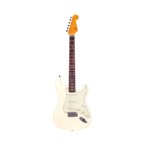 GUITARRA ELECTRICA SX SST62HSSVWH STRAT HSS BLANCO VINTAGE CON FUNDA GUITARRA ELECTRICA SX SST62HSSVWH STRAT HSS BLANCO VINTAGE CON FUNDA