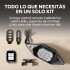 Luces Señaleros LED Recargable Control Remoto Bicicleta Mono Color Negro