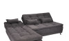 Sillón Cama con Chaise Izquierdo y derecho - Nice Chumbo Steel