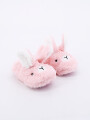 PANTUFLA INFANTIL CONEJO ROSADO