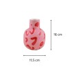 Florero de cerámica Rosa Leopardo Altura 16cm Que Rico Florero De Cerámica Rosa Leopardo Altura 16cm Que Rico