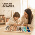 Juego Educativo de Madera con Números y Ábaco Tipo Montessori Beige