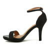 Sandalia Vizzano Mujer Taco 10cm Gliter Negro