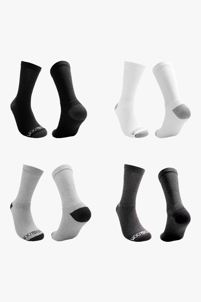 Pack x5 Medias afelpadas caña alta para niños MULTICOLOR