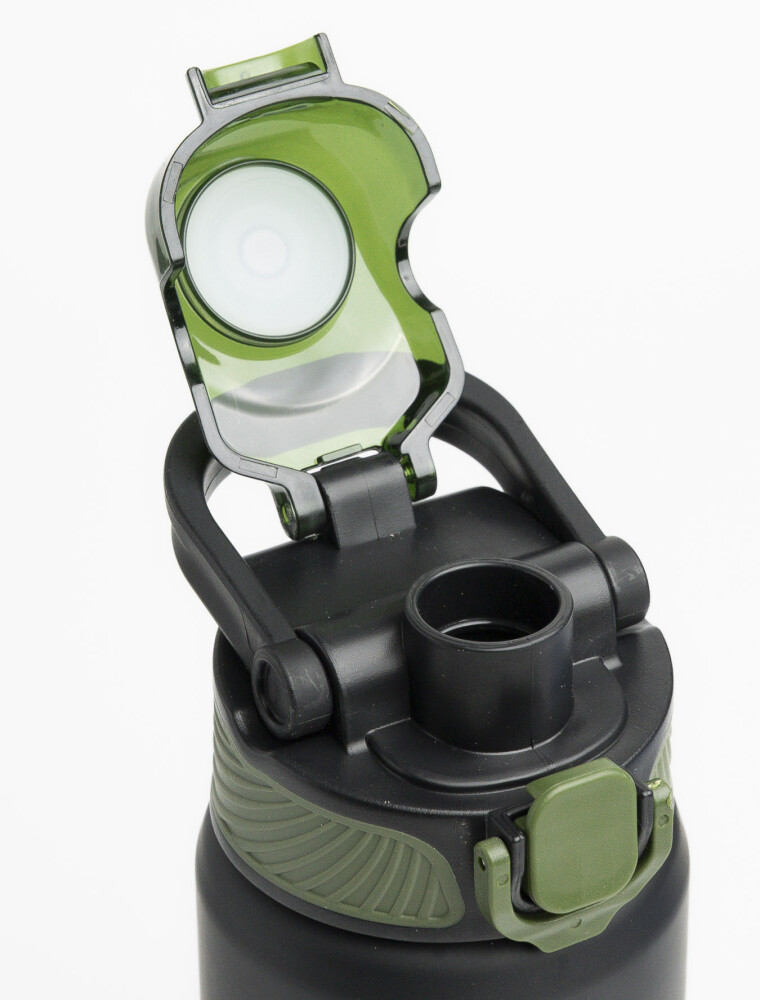 Botella engomada Active Negro/Verde