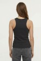 Musculosa en rib basica NEGRO