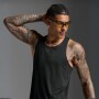 Bividi Running Light Speed Tech Singlet Hombre Black/black Reflective