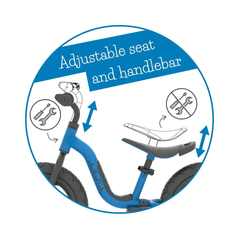 Bicicleta de equilibrio Charlie Sport 12" Navy Chillafish Bicicleta de equilibrio Charlie Sport 12" Navy Chillafish