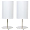 Pack de 2 lámparas de mesa Tubo 1 luz E27 Pack de 2 lámparas de mesa Tubo 1 luz E27