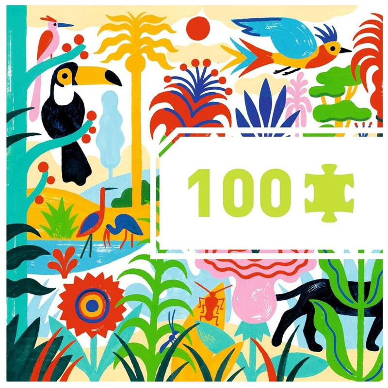 Puzzle Galería Jungle 100 piezas Djeco Puzzle Galería Jungle 100 piezas Djeco