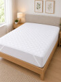 PROTECTOR COLCHON IMPERMEABLE 2 PLAZAS BLANCO