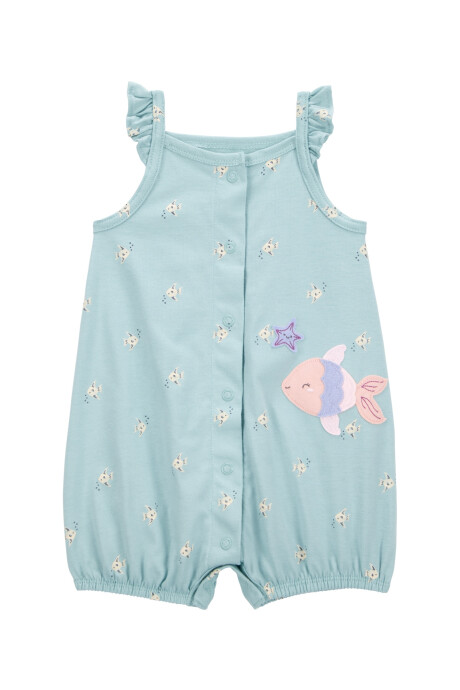 Monito bombachudo de algodón, diseño peces Sin color