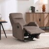 Sillón Recliner 1 Cuerpo Cuero Sintético - Adri Marrón