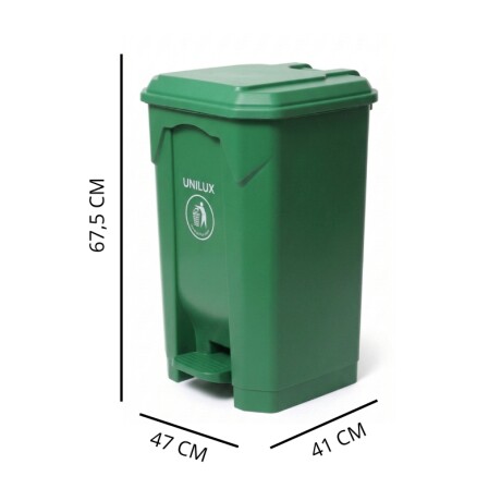 CONTENEDOR DE BASURA 80 LITROS Contenedor de Basura 80 Litros Verde