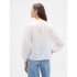 V-LS LACE INSERT FASHION TOP NEW OFF WHITE V2