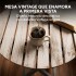 Mesa Plegable Auxiliar Circular Madera Vintage Rústica Gris