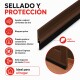 Zócalo adhesivo PVC con cepillo 100 cm MARRON