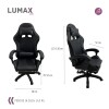 Silla Gamer Lumax Modelo ROM Negro
