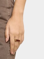Anillo Esmaltado marron