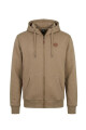 Campera O'Neill Full Zip Leather Patch Beige