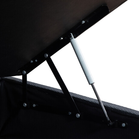 BOX BAÚL 2 PLAZAS BASE DE SOMMIER GUARDARROPA CAMA GRIS