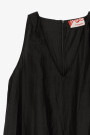 VESTIDO ARRUGADO Negro