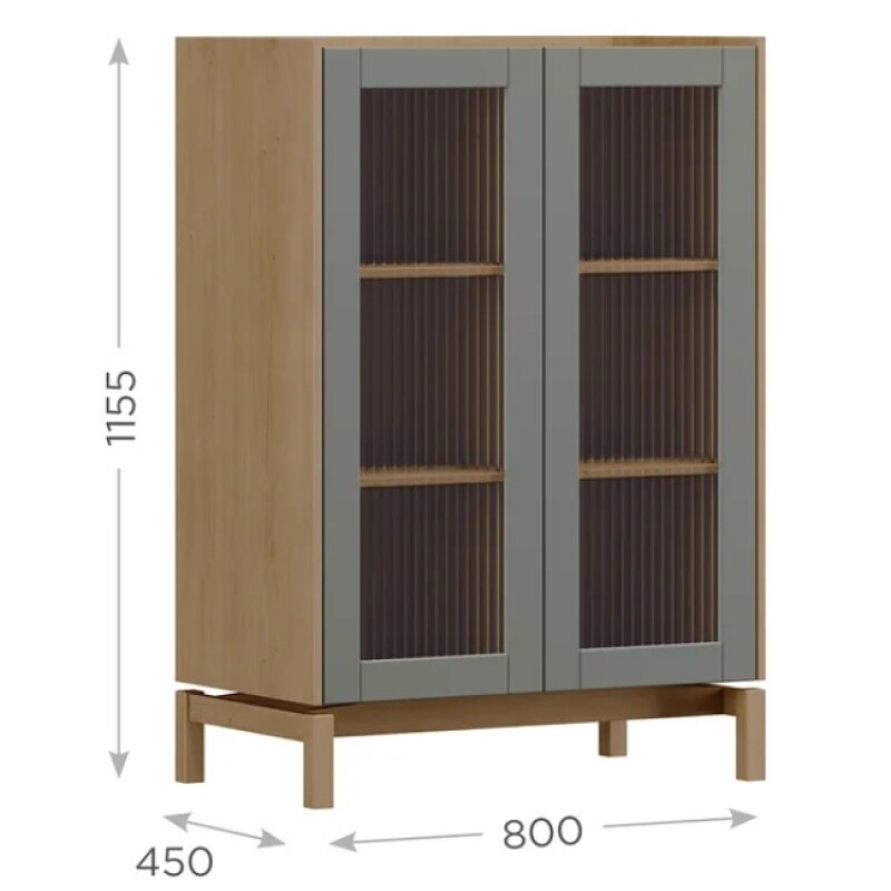 Aparador Barcelona Bajo 2 Puertas 2156vz Oak/ferrolack Aparador Barcelona Bajo 2 Puertas 2156vz Oak/ferrolack