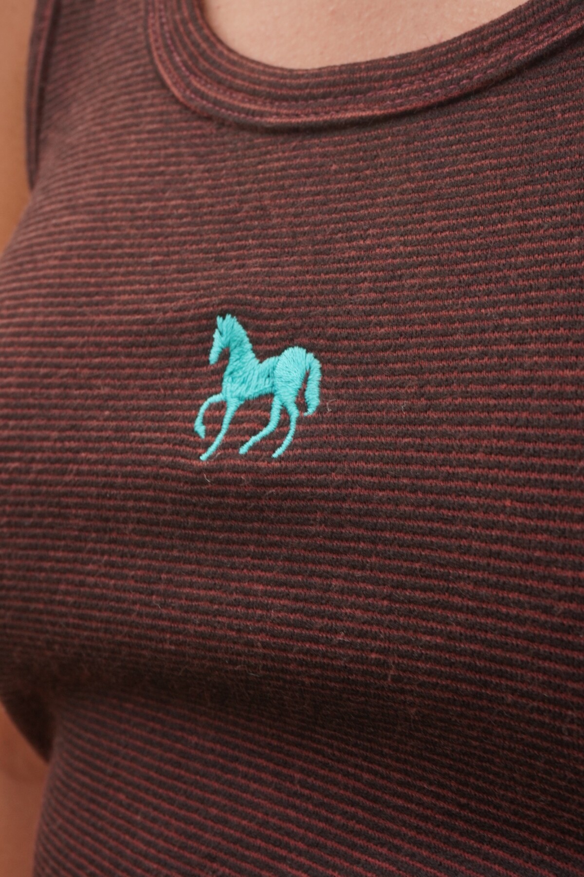 Horsy T Shirt Bordeaux