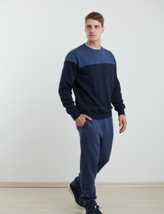 080918 PANTALON HARRY Azul Piedra Melange