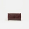 Billetera P&P en efecto cuero Bordeaux