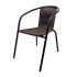 SILLA DE EXTERIOR METAL Y RATTAN COBRE SILLA DE EXTERIOR METAL Y RATTAN COBRE