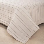 Edredon Col. Naturale Oasis Rayas Espigadas Beige 250 x 240 cm