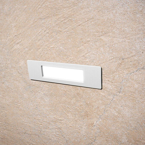 Luminaria de embutir rectangular gris 8,5W cálida IP55 FL0922X
