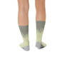Medias Running Performance Run Sock Crew Unisex Monument Blue/whisper Green