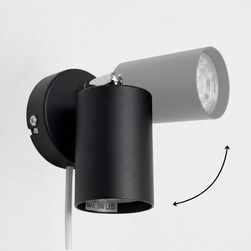 ARTEFACTO BOLD DE ADOSAR ORIENTABLE Luminaria de Pared Bold Negro