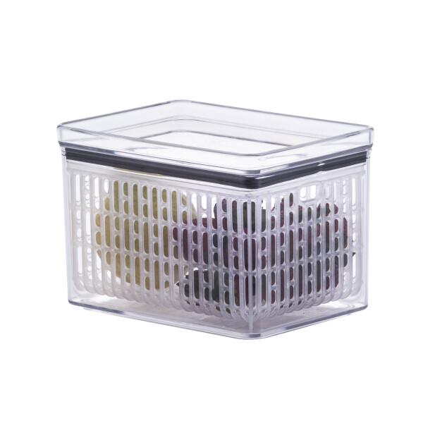 POTE HERMETICO LUMINI RECTANGULAR FRESH 1.8 LT TRANSPARENTE