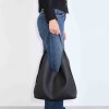 Bolso Heather en efecto cuero graneado Negro