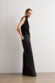 Jean wide leg Jade brillos negro