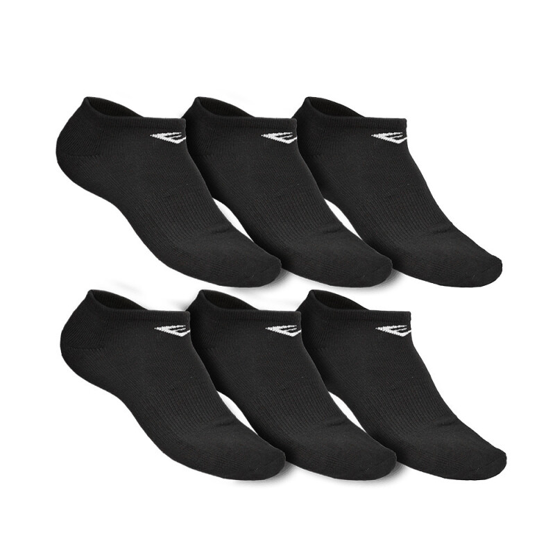MEDIAS CORTAS EVERLAST POLY 10-13 (6 PACK) BLACK