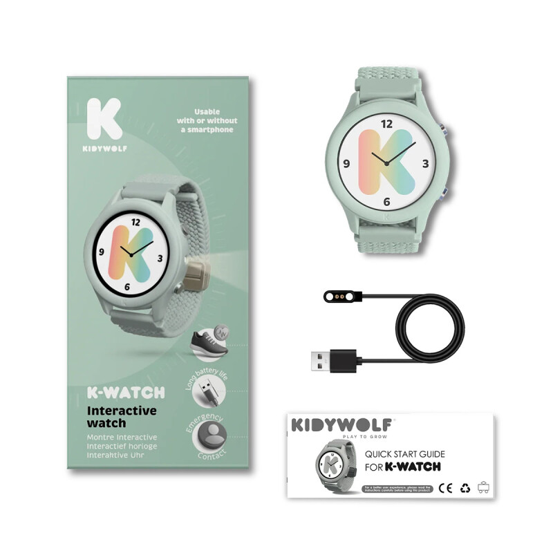 Reloj interactivo K-WATCH Verde Kidywolf Reloj interactivo K-WATCH Verde Kidywolf
