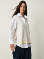 CHALECO QYRA BEIGE CLARO
