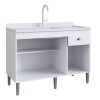 Bajo Mesada Mueble Cocina 3 puertas 1 cajón 120 cm (SIN PILETA) Bajo Mesada Mueble Cocina 3 Puertas 1 Cajón 120 Cm (sin Pileta)