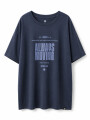 REMERA NAUPLIA PRINTED III AZUL OSCURO