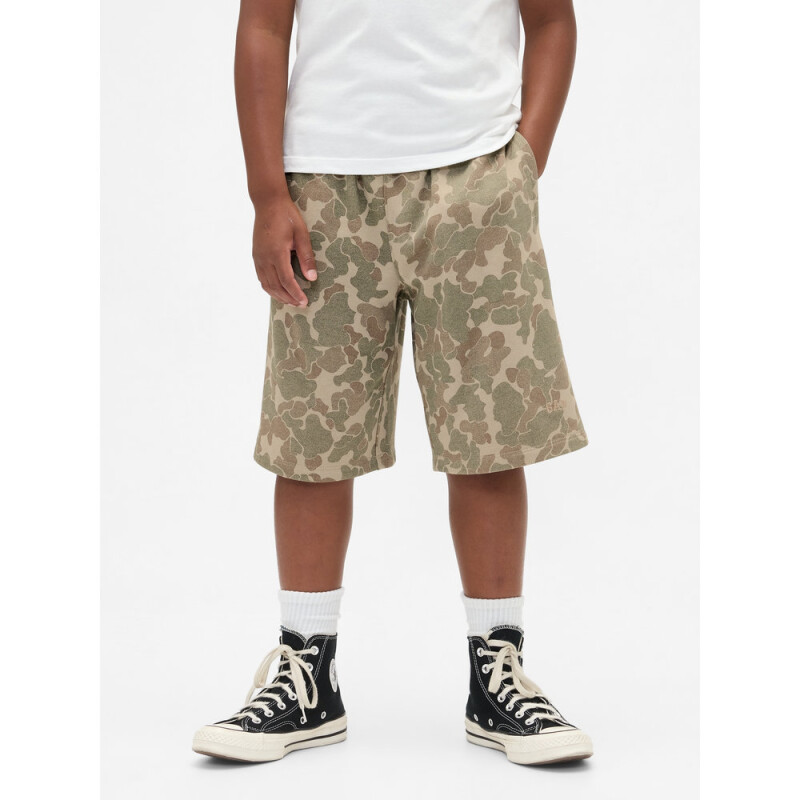 BAGGY FLEECE SHORT NEUTRAL CAMO